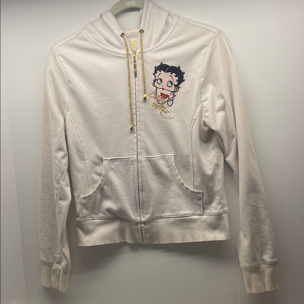Vintage ( 2008) South Pole Betty Boop Cream Hoodie. Size XL